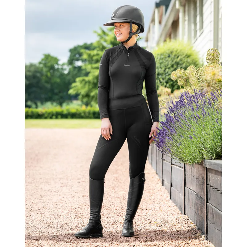 LeMieux Lucie Mesh Leggings - Black-2